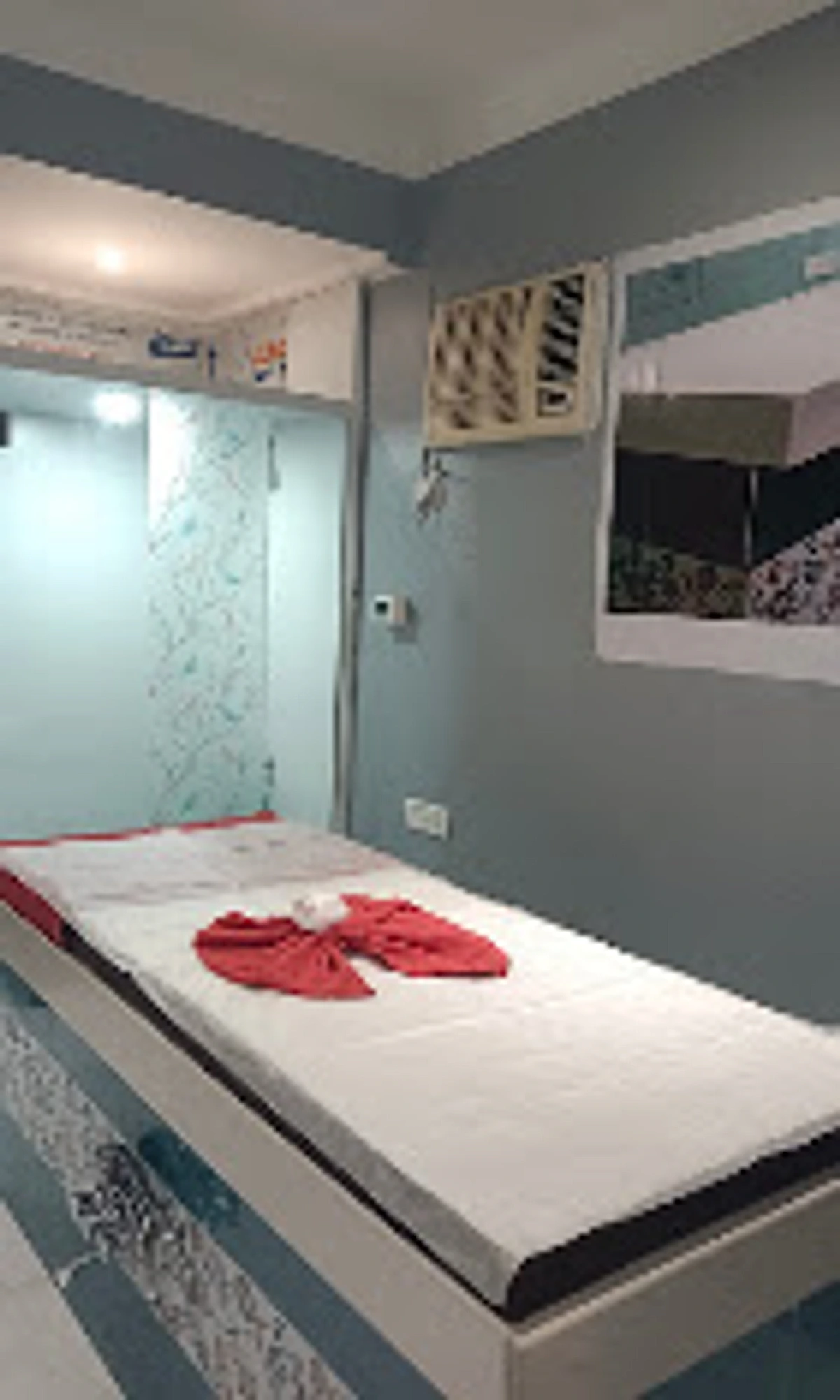Therapy Bed & Red Towel Art